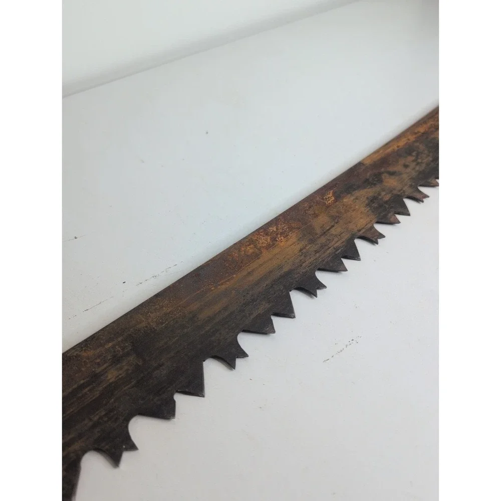 Vintage Antique Two Man Logging Timber Crosscut Saw 66'' Long Blade